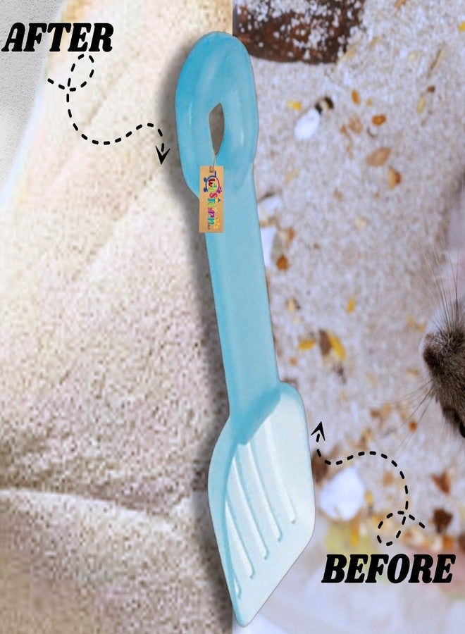 Western Era Hamster Sand Shovel for Cage Cleaning | Small Pet Litter Scooper for Hamsters, Rabbits, Guinea Pigs, Mice | Bath Sand & Bedding Removal | Easy-to-Grip Handle | Cage Cleaning Tool - Image 5